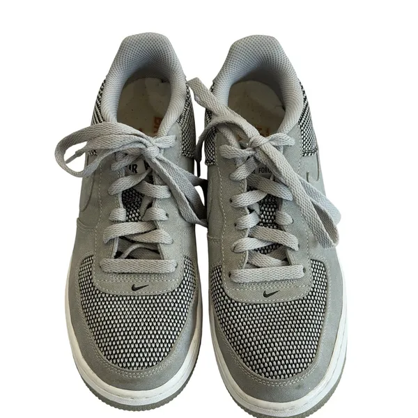 Nike Air Force 1 Premium GS Cool Grey Wolf Grey Sneakers Youth 6Y / Women’s 7.5 - Image 3