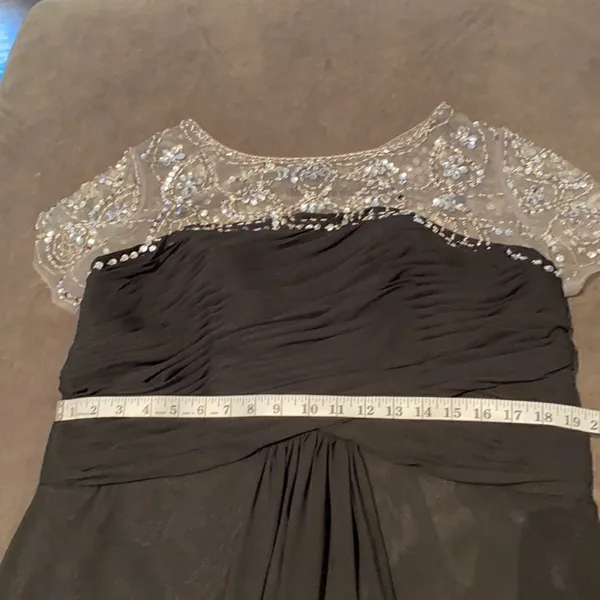 Women’s Black Long Chiffon Dress XL *READ DESCRIPTION** - Image 7