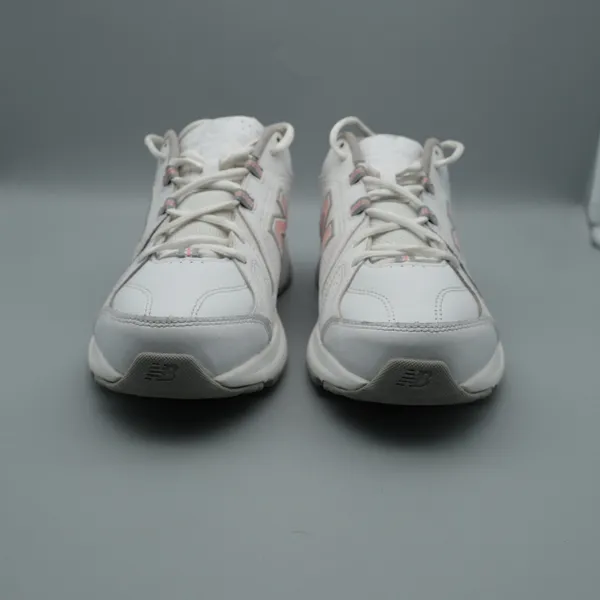 New Balance 608 v5 Sneakers 10.5 Women 9 Men White Pink Leather WX608WP5 - Image 2