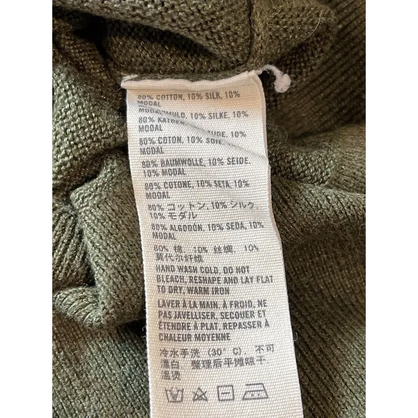 Y2K Abercrombie & Fitch Deep V-neck Short Sleeve Longer Length M Sweater READ - Image 10