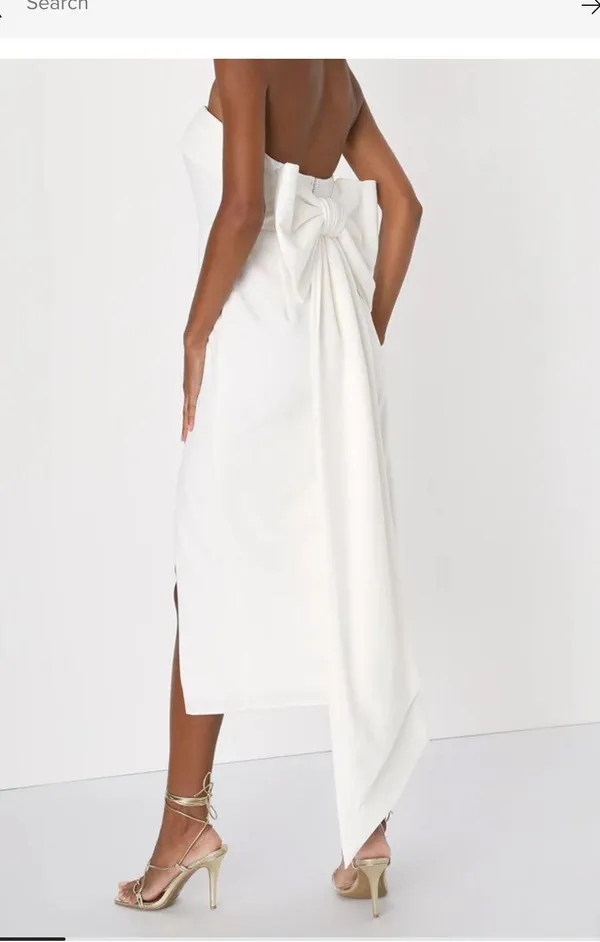 Lulus White Midi Dress - Image 3