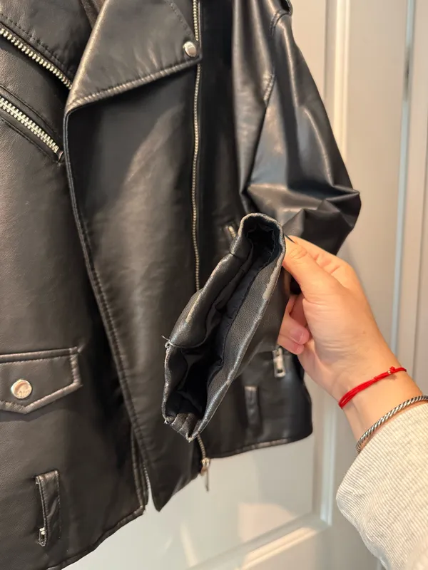 ZARA Leather Jacket - Image 3