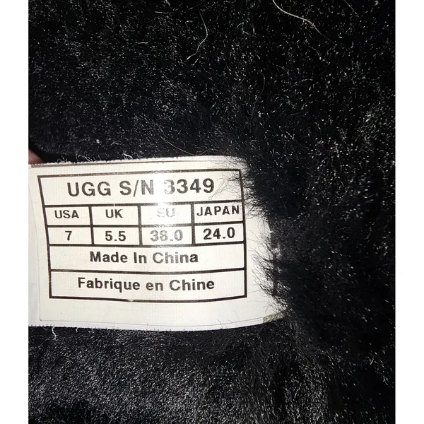 Ugg Womens Black Bailey Button Bling Boots‎ 7 - Image 4