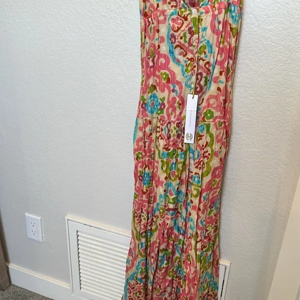 NEW House of Harlow 1960 Boho Maxi Dress with open‎ back and tie NWT - Image 9