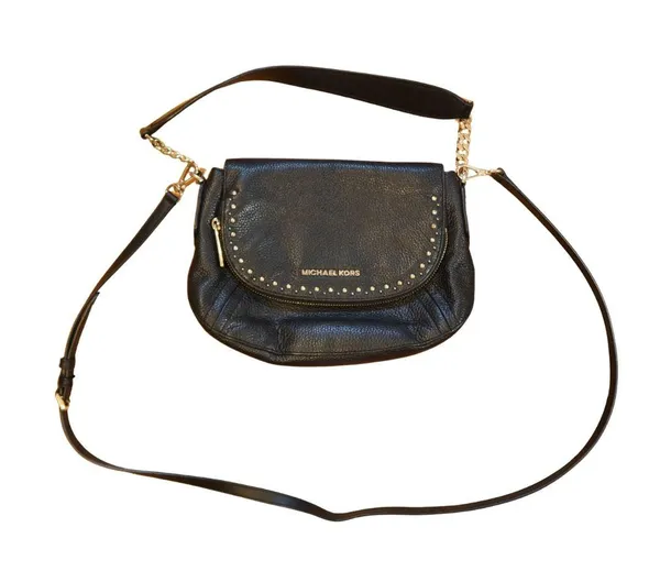 Michael Kors Aria Studded Medium Convertible Shoulder Black - Image 3