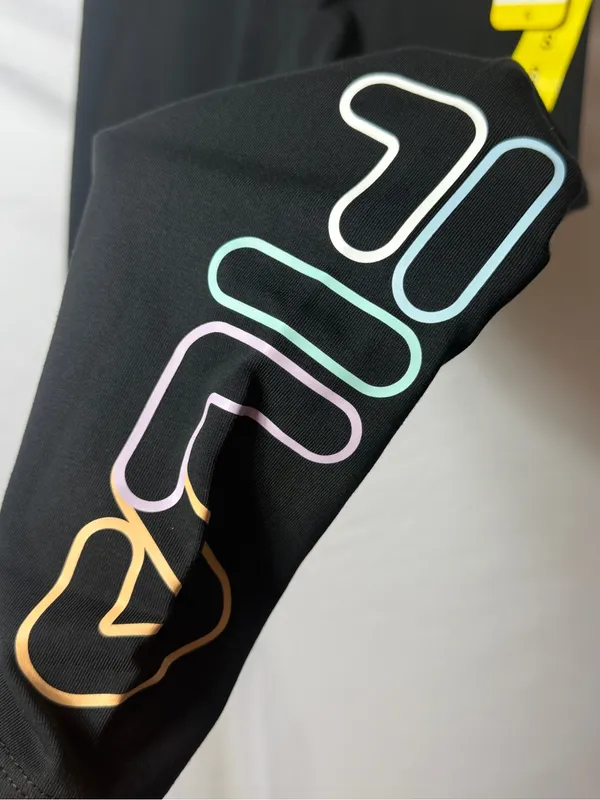 Fila Women's Black Logo Leggings - Image 3