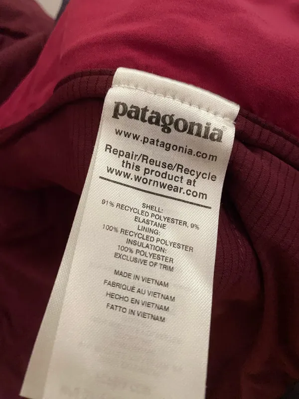 Patagonia Burgundy Red Quilted Jacket - Image 6