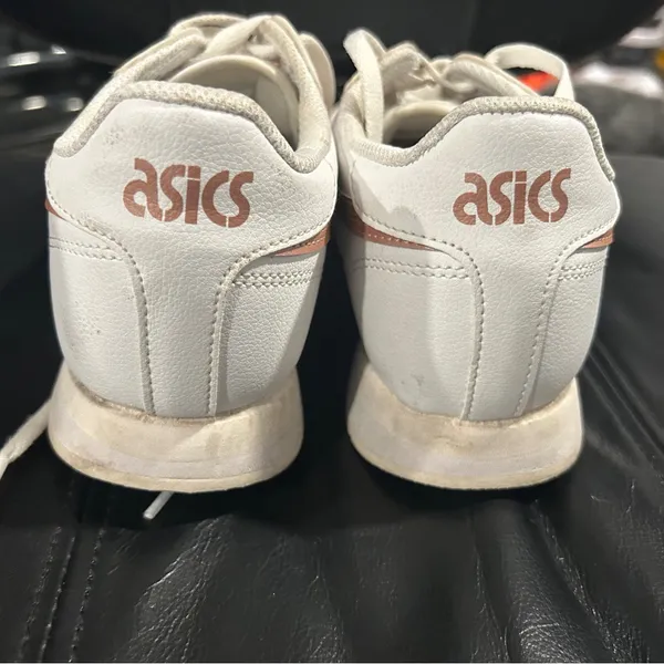ASICS White and Pink Athletic Sneakers - Image 5