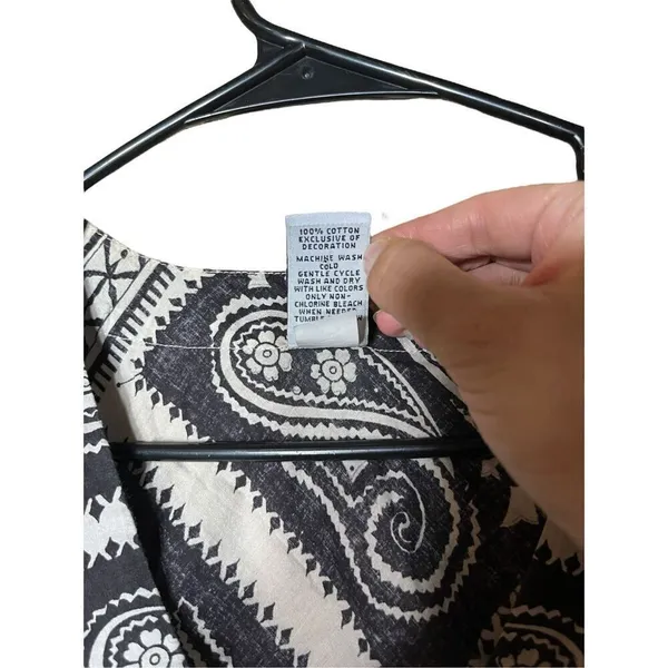Vintage Y2K Gap Dark Brown Paisley Print Dress Size‎ M - Image 6