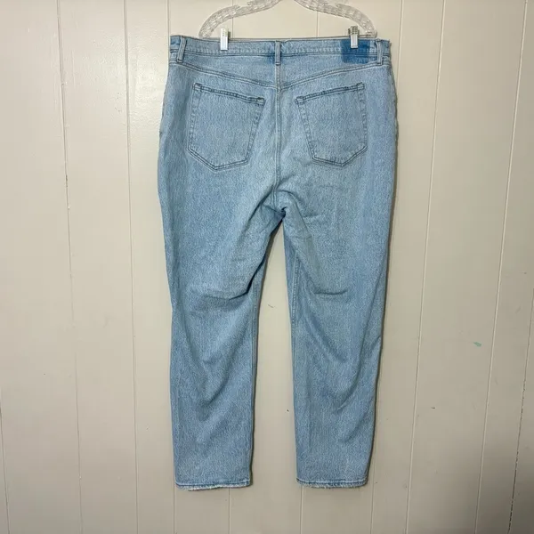 Abercrombie Curve Love 90s Straight Criss Cross Jeans Size 35 20L NWT - Image 7