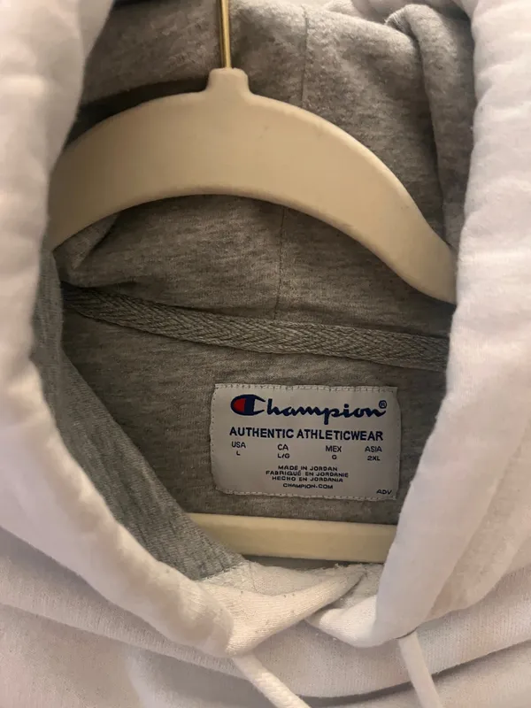 White Champion Hoodie Women’s - Image 4