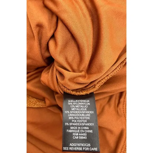NWT AFRM Brown Asymmetric Ruched Bodycon Mini Dress Size M - Image 6
