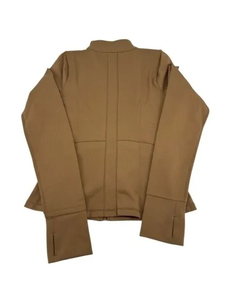 NEW Girlfriend Collective Women's Parker Seamed Jacket Sepia Brown Activewear S - Image 3