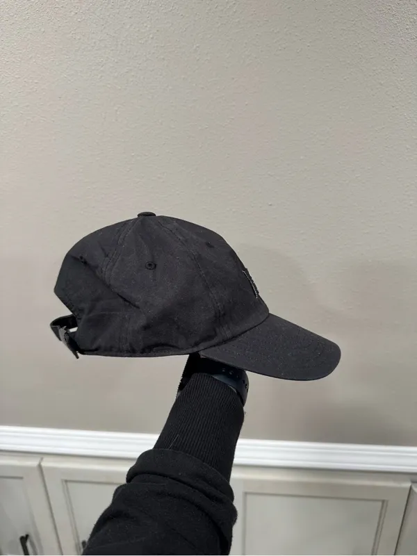 adidas Black Logo Patch Dad Hat - Image 2