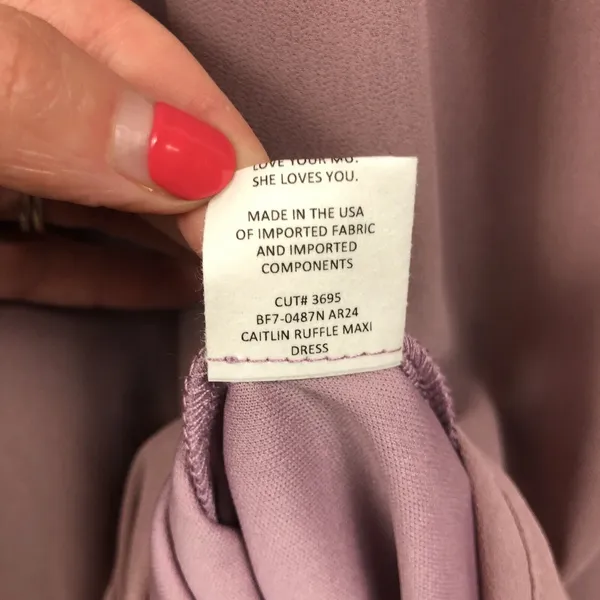 Show Me Your Mumu Caitlin Maxi Dress Antique Rose Ruffle Bridesmaid Medium - Image 5