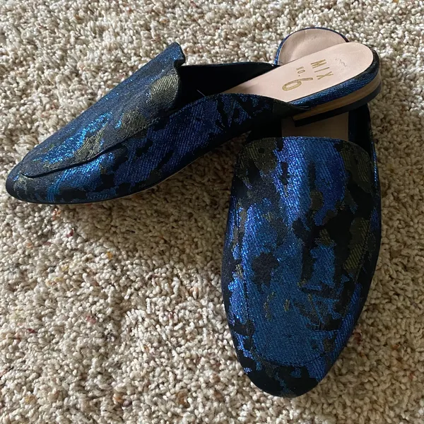 Sparkly Patterned Mules - Image 4
