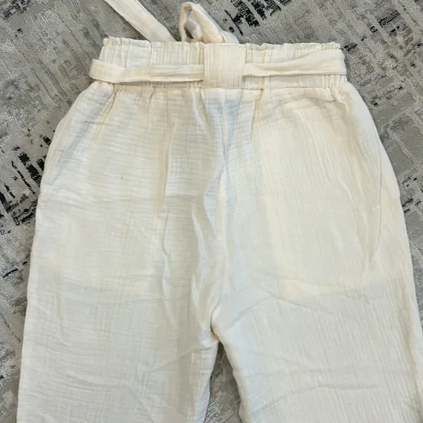 Sincerely Jules gauze kick flare pull on cotton cropped pants - Image 4