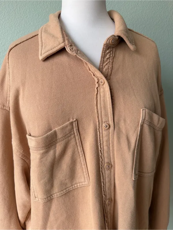 Aerie LumberJane Fleece Shirt Size Medium - Image 4
