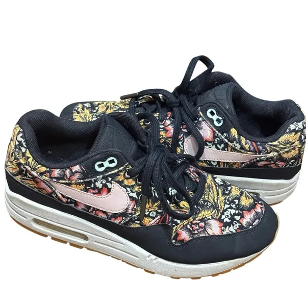 Nike Air Max 1 QS Floral Spring Mix Sneakers Women’s Size 8 Rare 2018 - Image 13