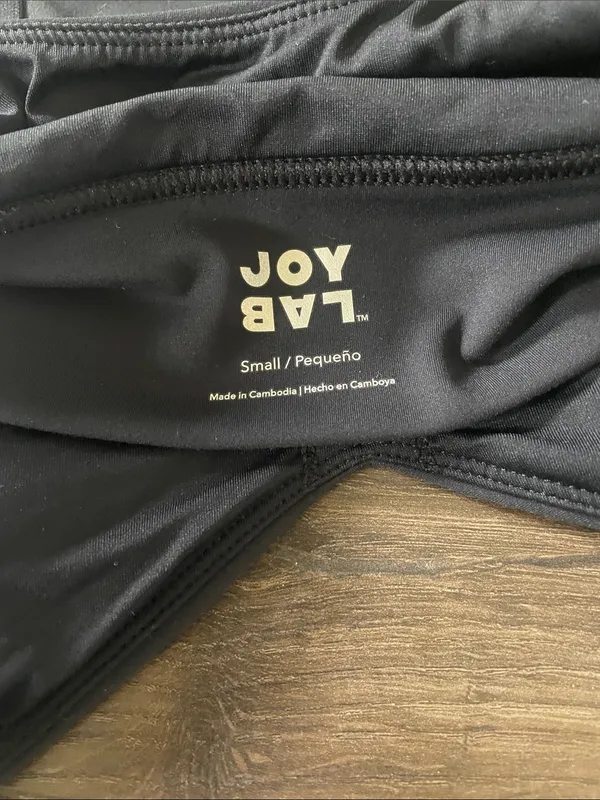 Women's JoyLab Black Sports Bra, Size Small - Image 3