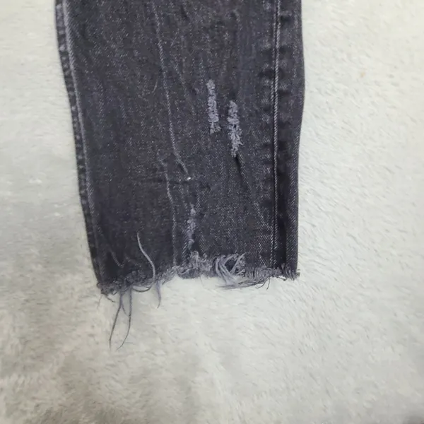 Abercrombie‎ & Fitch Size 26 2R Curve Love High Rise Mom Jean Distressed Black - Image 4