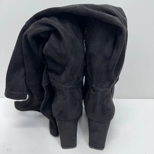Over the Knee Boots Womens Square Toe‎ Block Heel Size 6 - Image 7