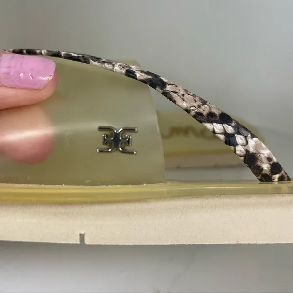 Sam Edelman Women's Transparent Yellow Sandals, size 7.5 - Image 5