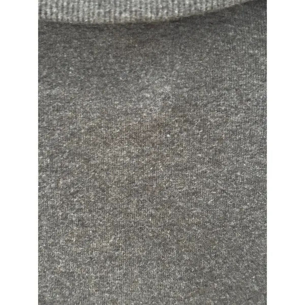 Lauren Ralph Lauren Gray Cotton Shawl Collar Toggle Button Sweater Womens Medium - Image 5