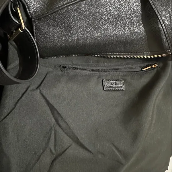 Black and brown vegan leather bucket bag petite Simone - Image 11