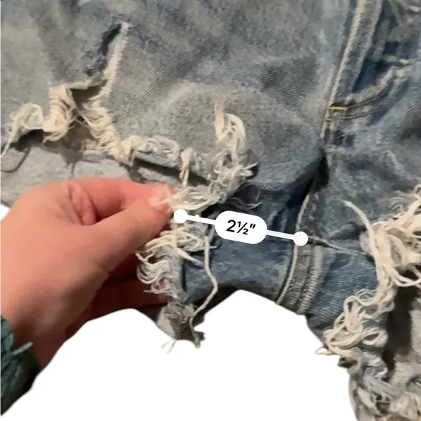 Agolde Parker Vintage Cut Off Distressed Shorts in Swapmeet‎ Light Wash Sz 25 - Image 12