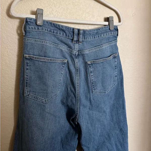 PILCRO reworked high rise tapered jeans size‎ 29 in blue barrel balloon - Image 9