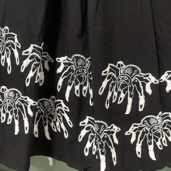 Universal studio Sourpuss Harry Potter tarantula spider Peter Pan collar dress L - Image 4