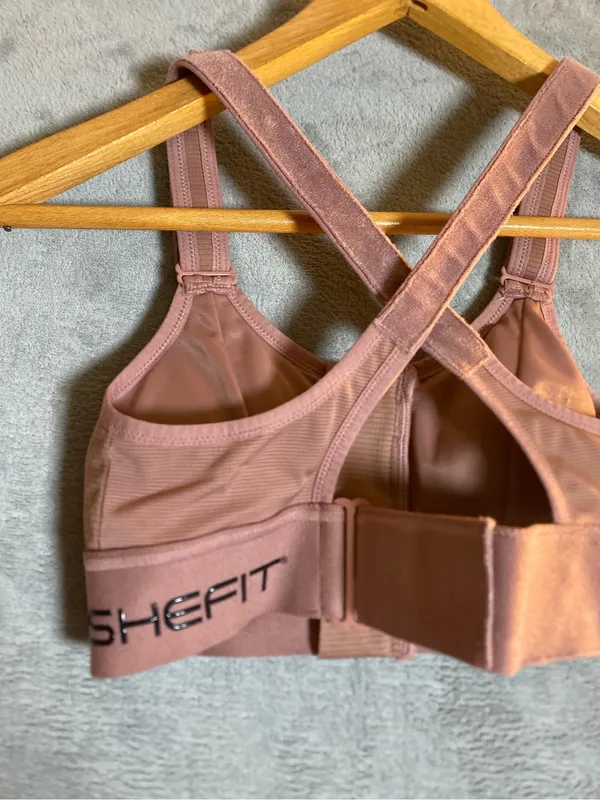 SHEFIT Front-Zip‎ High Support Sports Bra rose 32B - Image 7