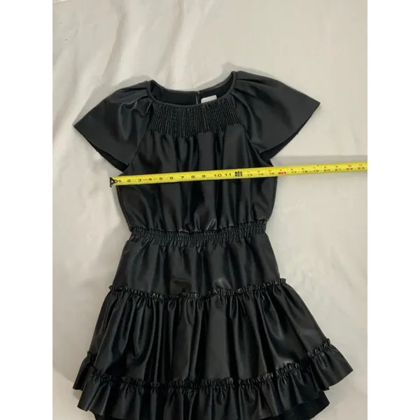Misa‎ Vegan Leather Severine Dress In Black S - Image 7