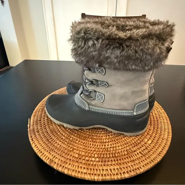 Faux Fur Trim Winter Boots‎ - Image 3