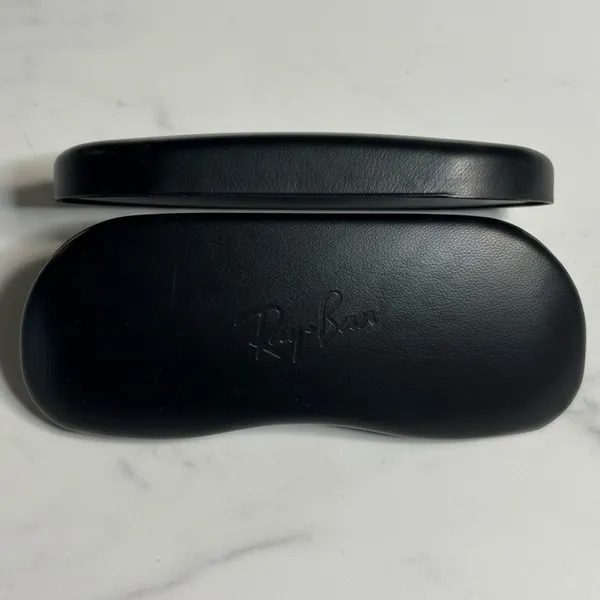 Ray-Ban Black Clamshell Sunglasses Case Hard Shell Eyewear Holder Logo - Image 3