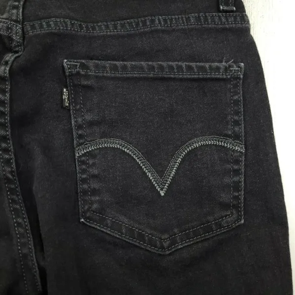 Levi’s Mid Rise Black Skinny Jeans Women’s Size 6S - Image 7
