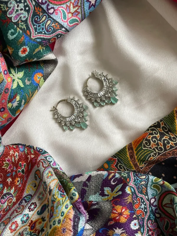 Turquoise & Silver Earrings - Image 4