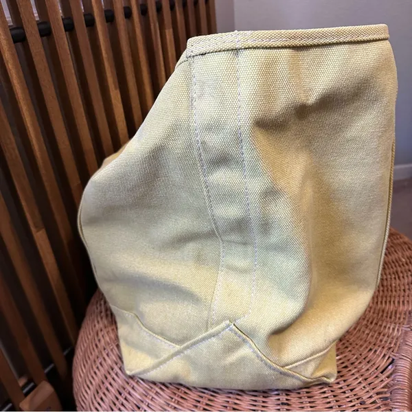 VTG L. L. Bean Boat & Tote Golden Butter Yellow Heavy Duty Canvas XL - HTF - Image 11