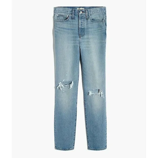 Madewell Classic Straight Full-Length Jeans in Hartsville Wash Size 25‎ - Image 5