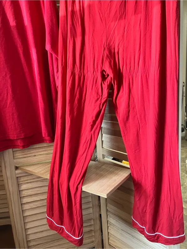 Red Piped Pajama Set XXL - Image 7