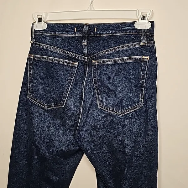Free People we the free RARE button fly raw hem blue skinny high rise jeans 27 - Image 6
