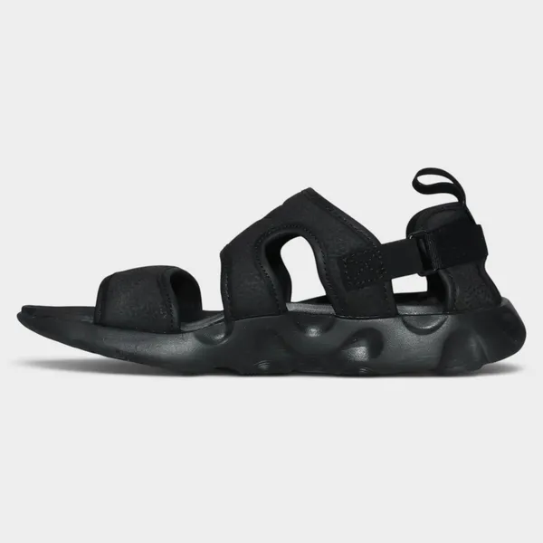 Nike Owaysis Sandals Women 7 Triple Black Adjustable Sport - Image 3