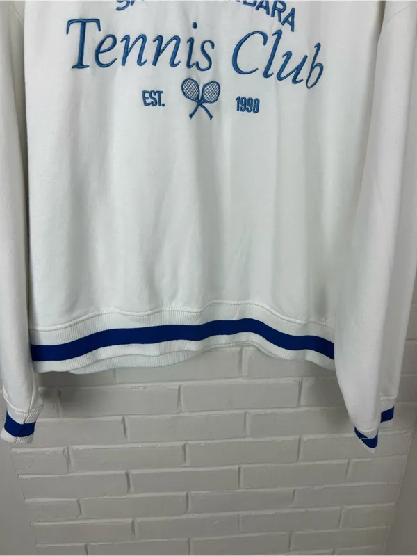 Lazy Sunday Santa Barbara Tennis Club Sweatshirt Size XL - Image 6