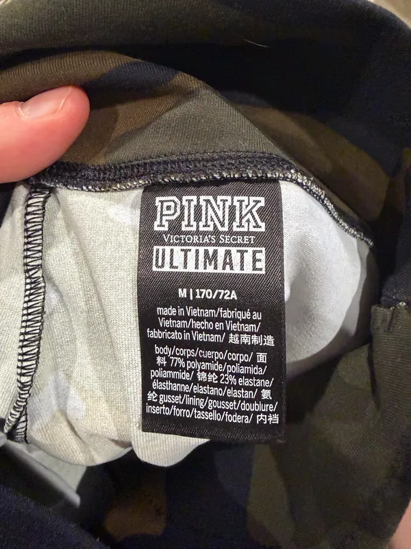 Pink Victoria Secrete Camo Leggings - Image 3