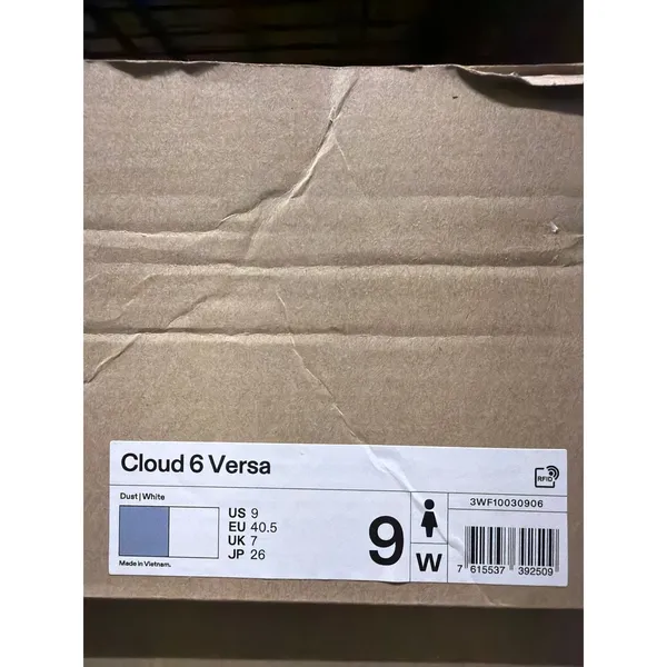 On Women's Cloud 6 Versa Shoes Dust White Blue Size 9 NWB No Lid ($170 Retail) - Image 8