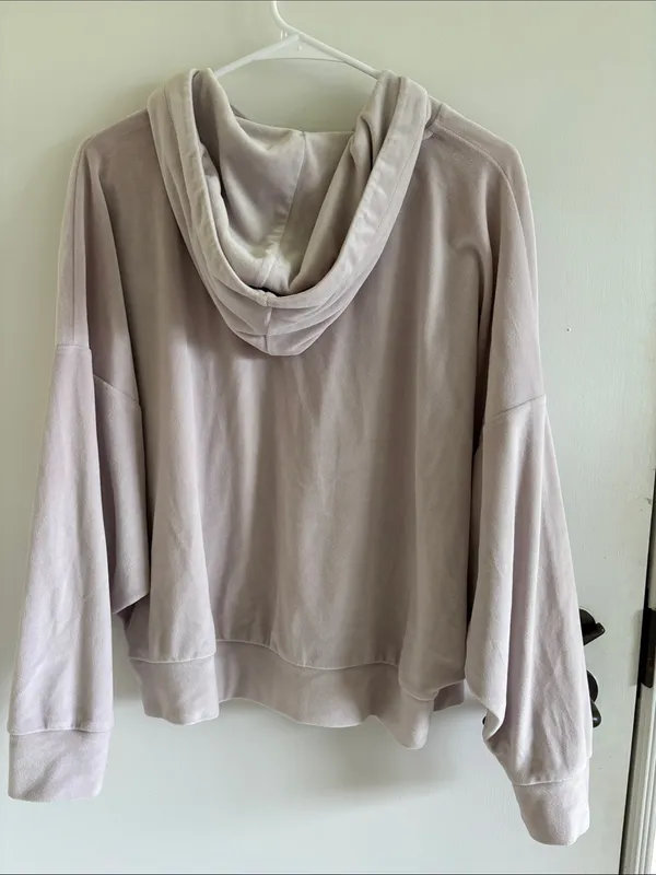 American Eagle Oversized Hooded Sweatshirt velour loungewear comfy cozy - Image 2