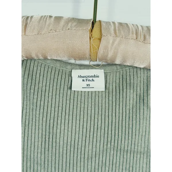 Abercrombie & Fitch Sweetheart Corset Bodysuit Size XS Sage Green Romantic Sexy - Image 4