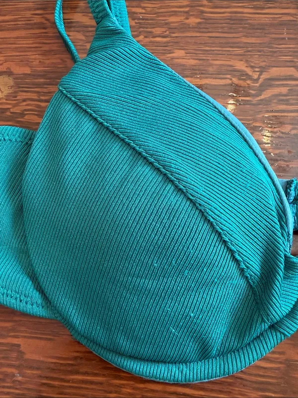 Kotomi Women’s Teal Underwire Bikini top - Teal size medium - Image 2