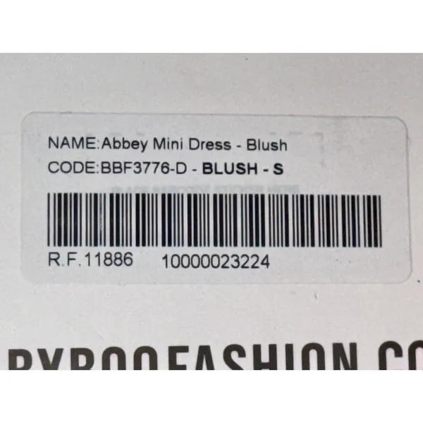 NWT Babyboo Abbey Blush Pink Bow Corset Fit & Flare Strapless Mini Dress Size S - Image 13